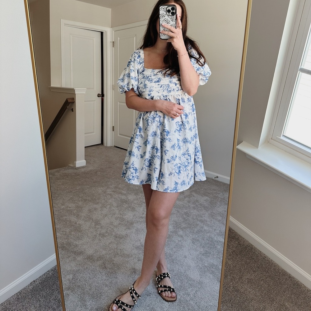 Shein Floral Printed Mini Dress